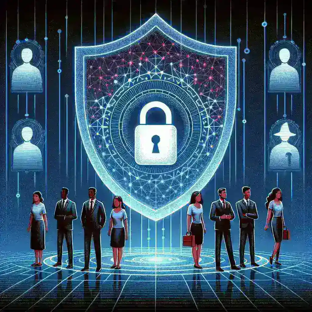 "Portal Pelaporan Keamanan Digital yang baru diluncurkan untuk membantu korban phishing di Indonesia, menampilkan antarmuka pengguna yang intuitif dan grafik keamanan siber modern."